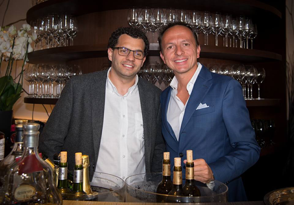 Bertrand Gonzalez, Directeur du Château Maison Noble Saint Martin et Enrico Bernardo, Meilleur Sommelier du Monde