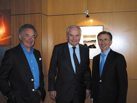 Pierre Antoine Castéja, Bernard Magrez et Paolo Basso.