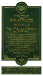 Château de Beaulon Très vieille réserve millésimé