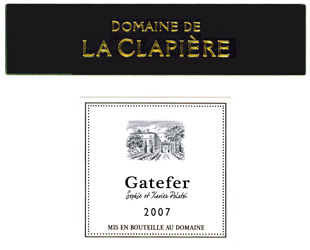 Domaine de la Clapière Cuvée Gatefer