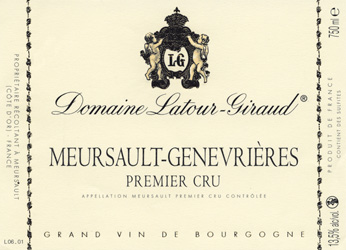 Meursault Genevrières  1er cru