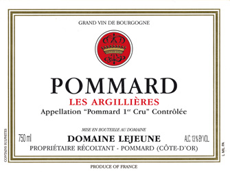 Les Argillières Pommard 1er cru