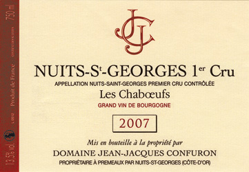Les Chaboeufs 1er cru