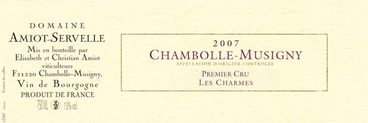Premier Cru Les Charmes
