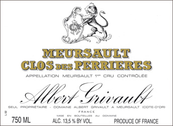 Clos des Perrières 1er Cru