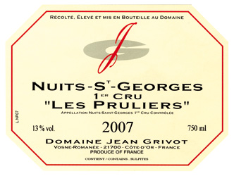 Les Pruliers 1er Cru