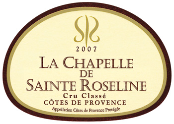 La Chapelle de Sainte Roseline « Cru Classé »