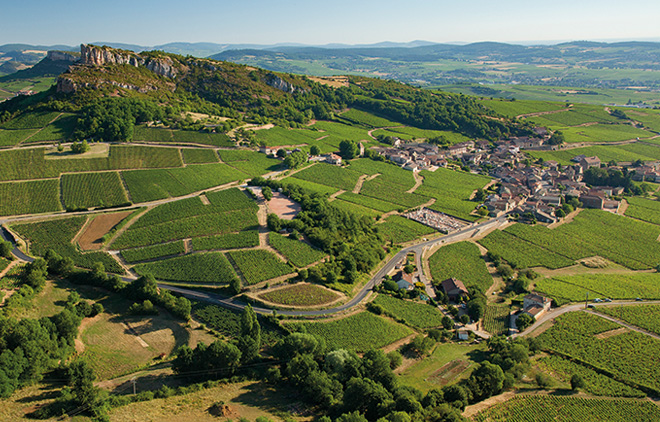 Le Mâconnais vu du ciel