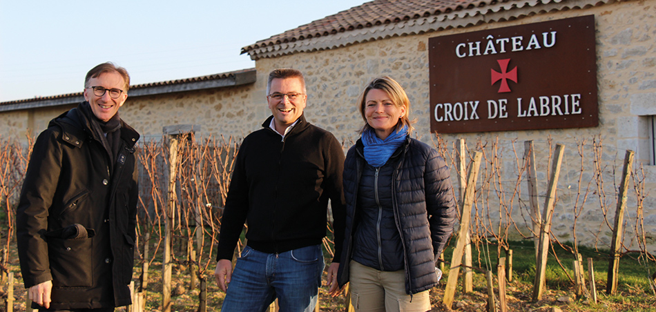 Paolo Basso avec Axelle et Pierre Courdurié