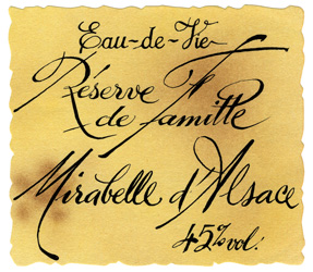 Mirabelle d'Alsace réserve de famille 45°